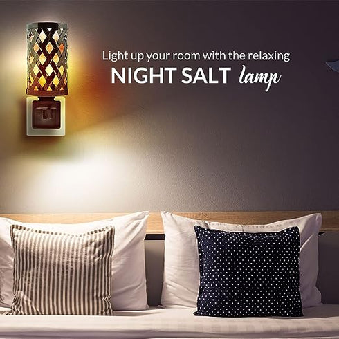 Lattice Style Salt Night Light | HIMALAYAN GLOW